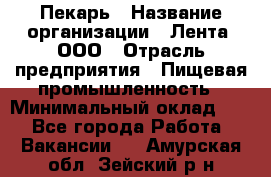 Пекарь › Название организации ­ Лента, ООО › Отрасль предприятия ­ Пищевая промышленность › Минимальный оклад ­ 1 - Все города Работа » Вакансии   . Амурская обл.,Зейский р-н